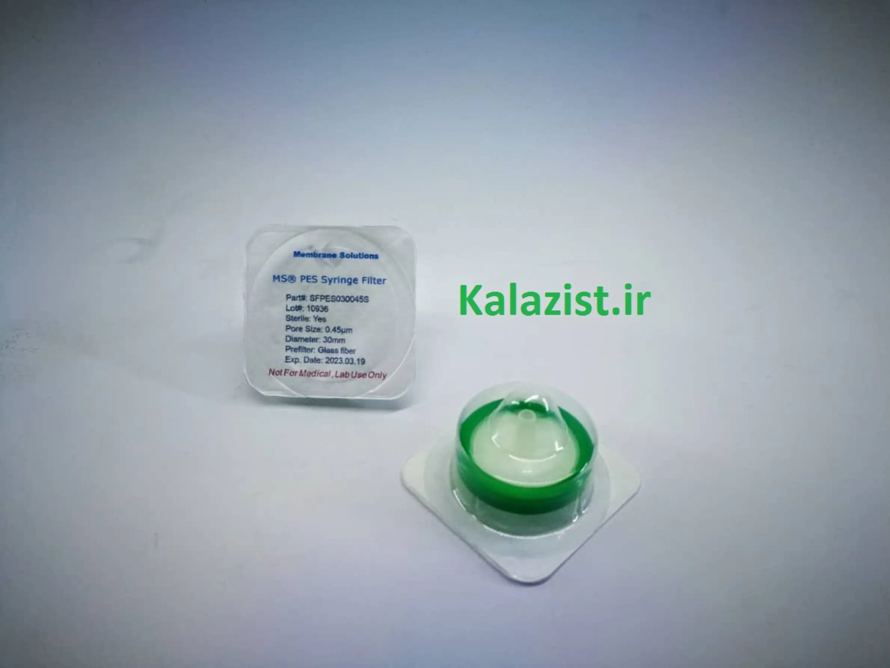 syringe filter فیلتر سر سرنگی PES kalazist کالا زیست syringe filter فیلتر سر سرنگی PES kalazist کالا زیست